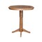 International Concepts Round 36 in Round Top Pedestal Table with 12 in Leaf, 42.1 in H, Distressed Oak, 36 in W, 48 in L K42-36RXT-27B-6B-2 - alternate 5